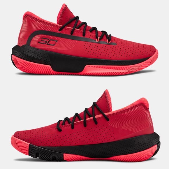 Under Armour Other - Under Armour SC 3Zero III Boys Sneakers Red Sz 5